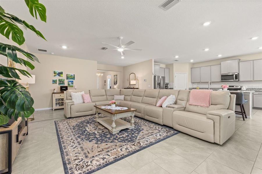 Furnished interior view inside a new home in Farm at Varrea, Plant City (Image 18). Furnished interior view inside a new home in Farm at Varrea, Plant City (Image 18).