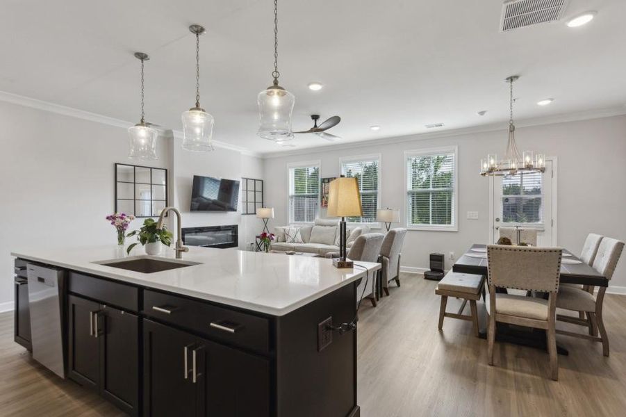 Furnished interior view inside a new home in , Marietta (Image 16). Furnished interior view inside a new home in , Marietta (Image 16).