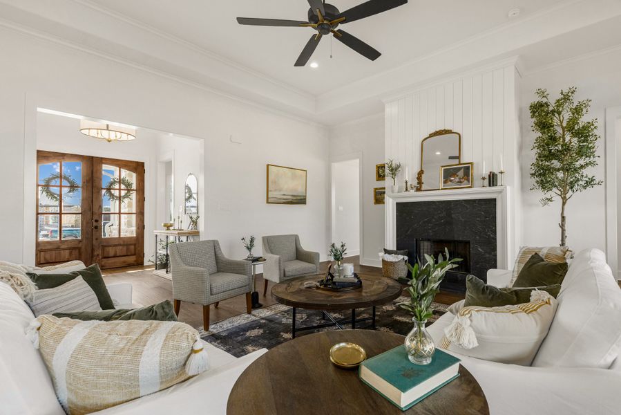 Representative furnished interior of a home built from the The Grayson by Reece Homes in Stella Ranch, Bryan (Image 17).