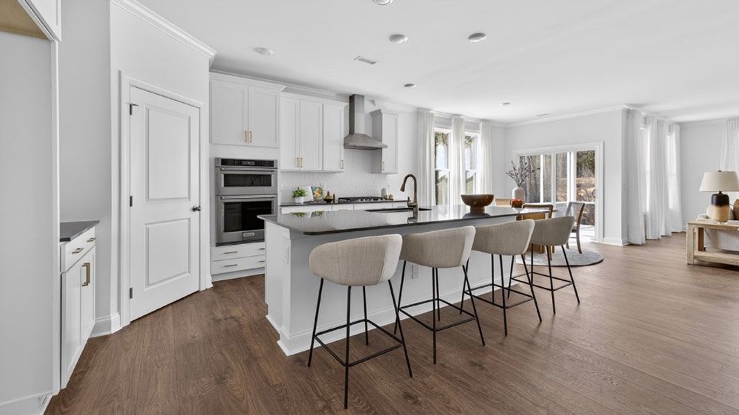 Representative furnished interior of a home built from the Hartwell by D.R. Horton in The Manors at Winston Pointe, Clayton (Image 10).