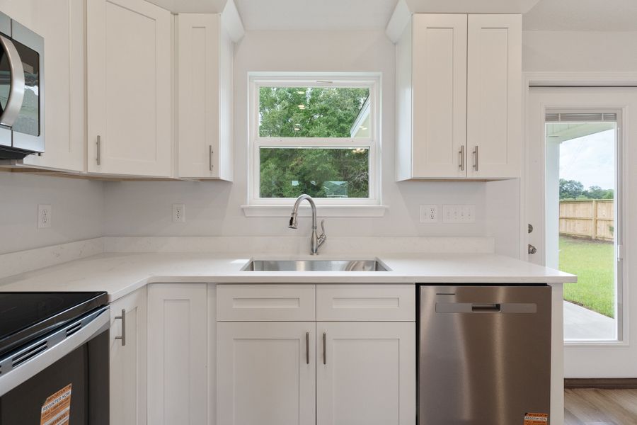 Furnished interior view inside a new home in Southern Charm, Crestview (Image 7). Furnished interior view inside a new home in Southern Charm, Crestview (Image 7).