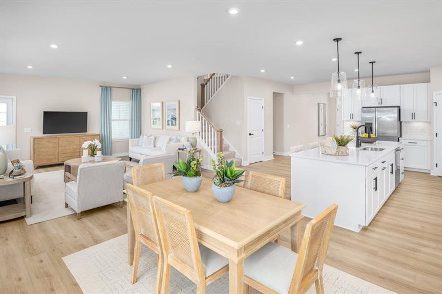 Representative furnished interior of a home built from the Oak Park by Ryan Homes in Gates Run, Gates (Image 5).