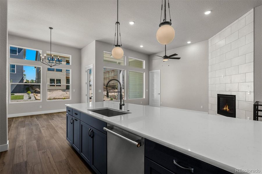 Furnished interior view inside a new home in Cloverleaf – Mountainview Collection, Monument (Image 5).