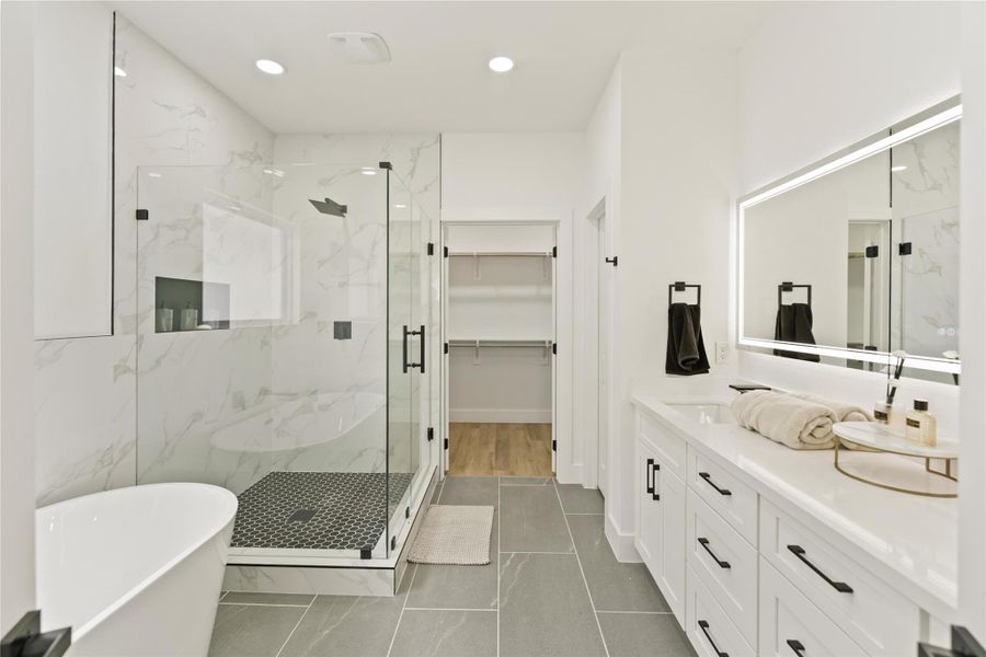 Furnished interior view inside a new home in , Houston (Image 23).