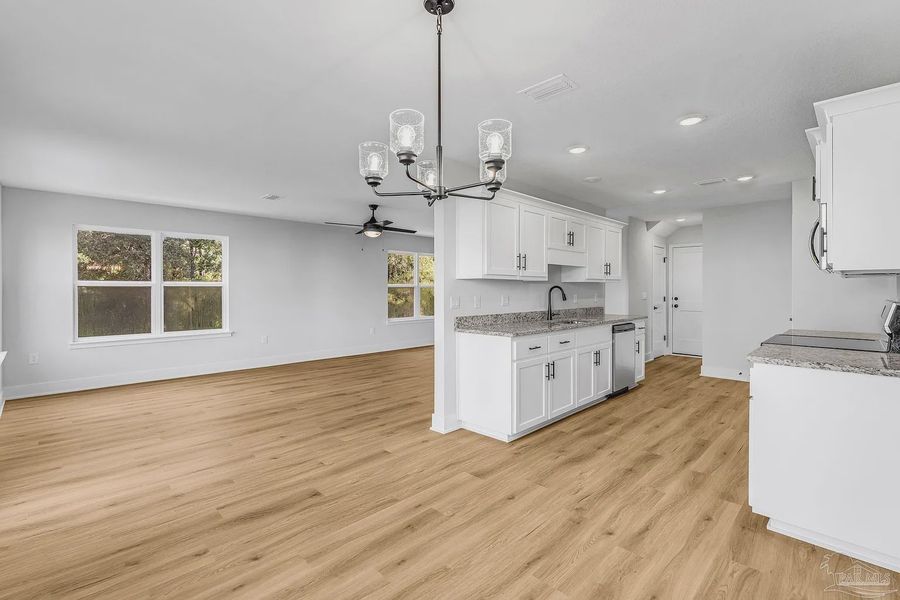 Spacious, unfurnished interior of a new home in Pine Top, Cantonment (Image 15). Spacious, unfurnished interior of a new home in Pine Top, Cantonment (Image 15).