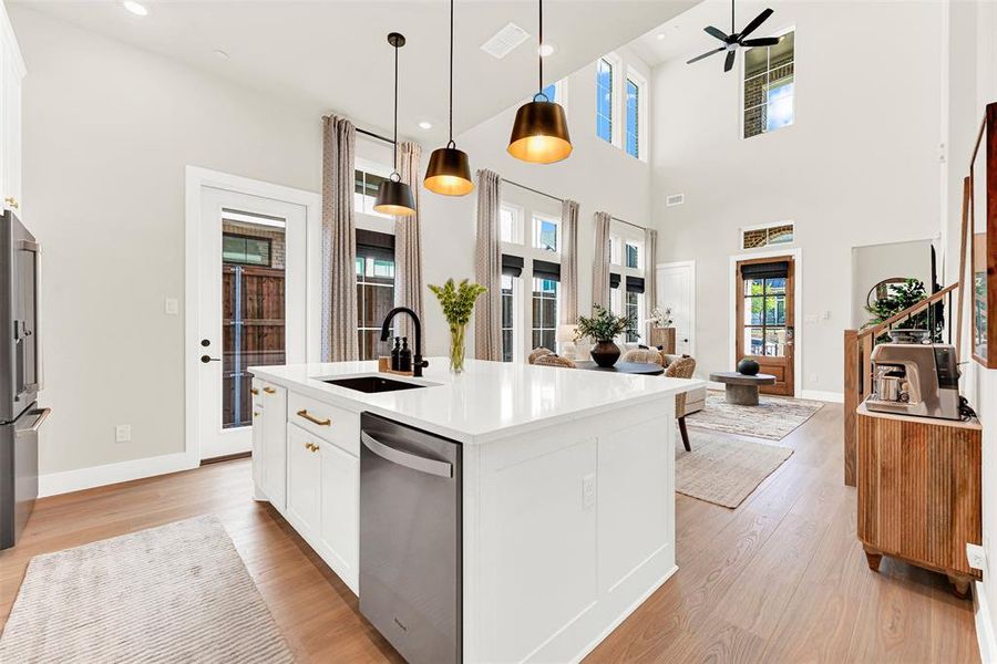 Furnished interior view inside a new home in , Frisco (Image 28).