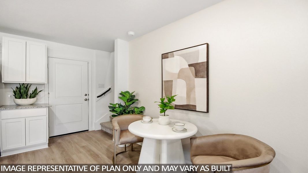 Furnished interior view inside a new home in Gemini, Splendora (Image 7). Furnished interior view inside a new home in Gemini, Splendora (Image 7).