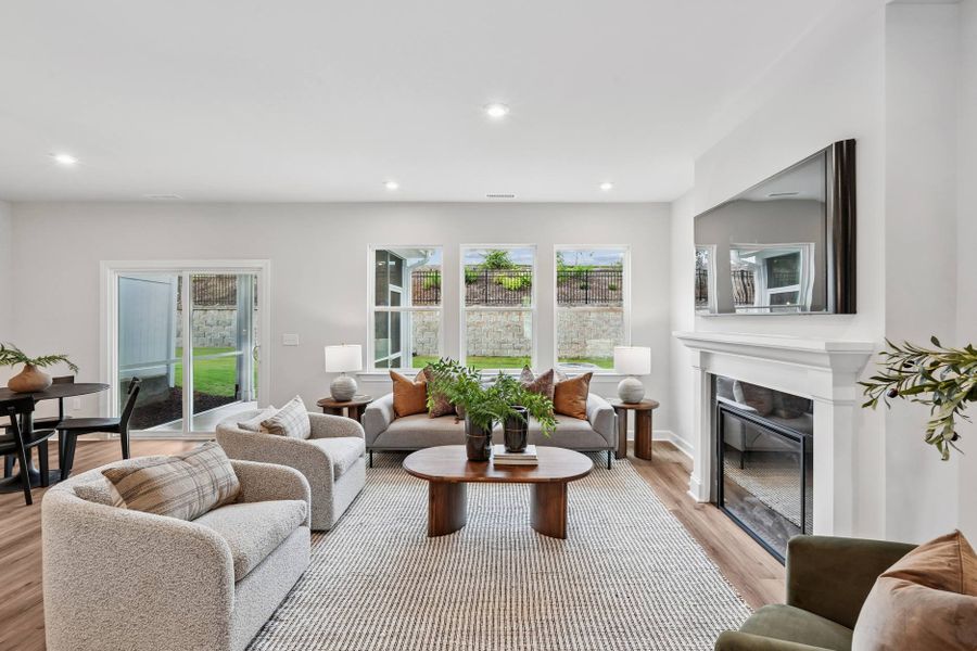 Representative furnished interior of a home built from the Eno by Tri Pointe Homes in Tredenham, Durham (Image 9).
