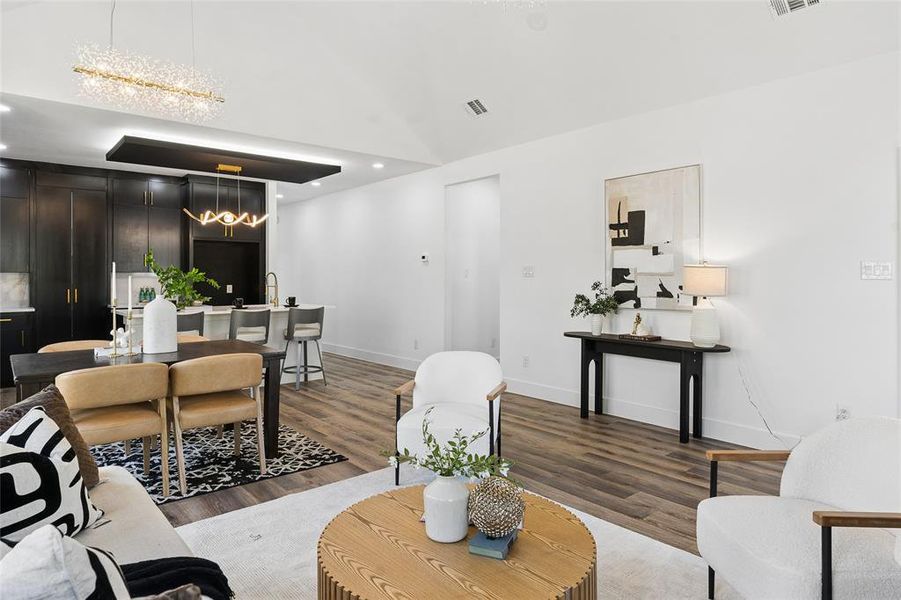 Furnished interior view inside a new home in , Dallas (Image 13).