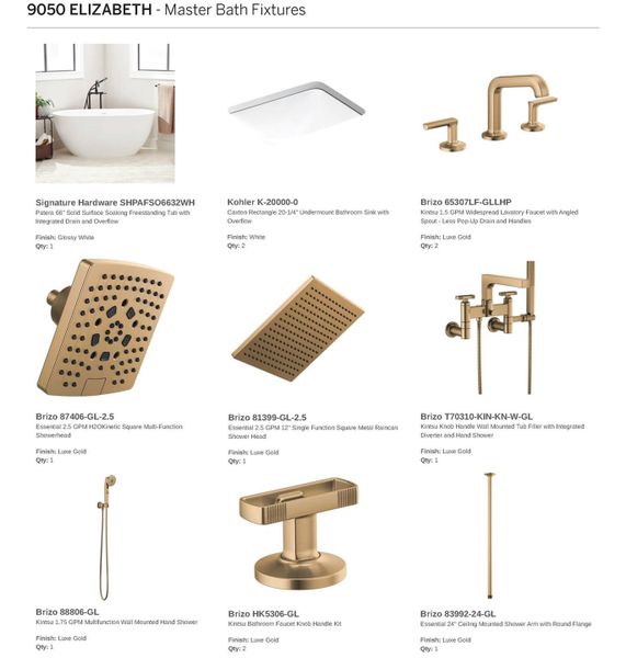 Master Bathroom Fixtures Master Bathroom Fixtures