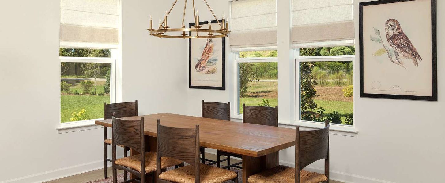 Representative furnished interior of a home built from the Palermo - Waterway by Ashton Woods in Blue Heron Retreat, Little River (Image 6).
