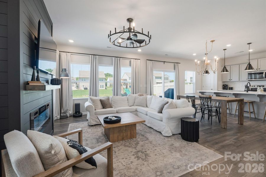 Great room with tons of natural light