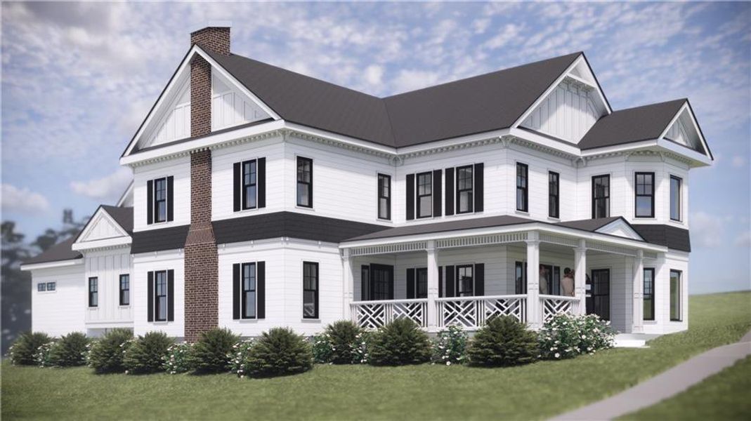 Front exterior of a new home in , Dacula, GA, highlighting curb appeal (Image 1). Front exterior of a new home in , Dacula, GA, highlighting curb appeal (Image 1).