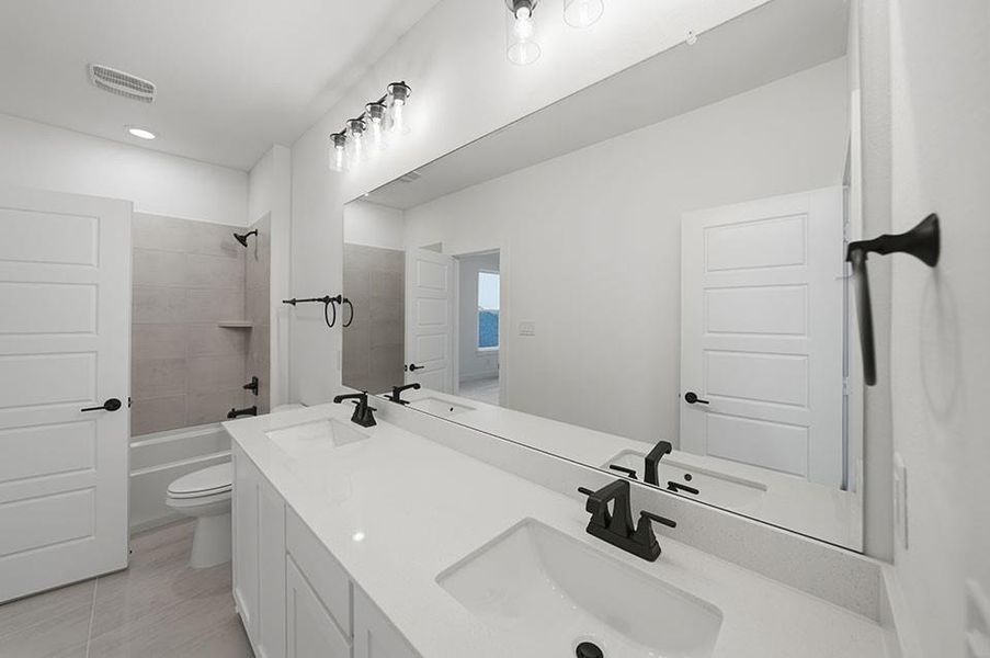 Furnished interior view inside a new home in The Homestead - 62', Rockwall (Image 17).