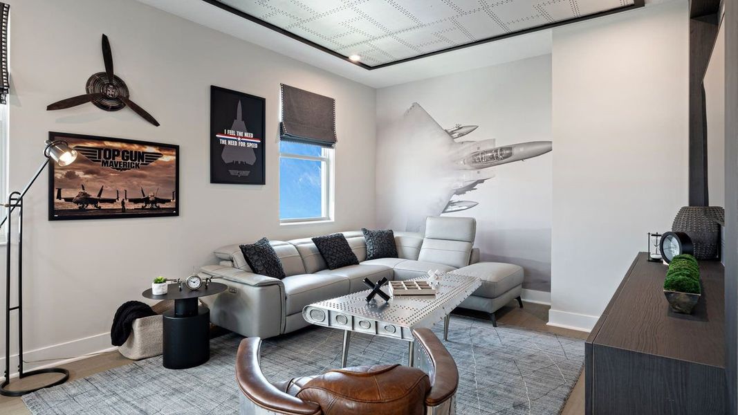 Representative furnished interior of a home built from the Paige by Kolter Homes in L'Ambiance at Avenir, Palm Beach Gardens (Image 49).