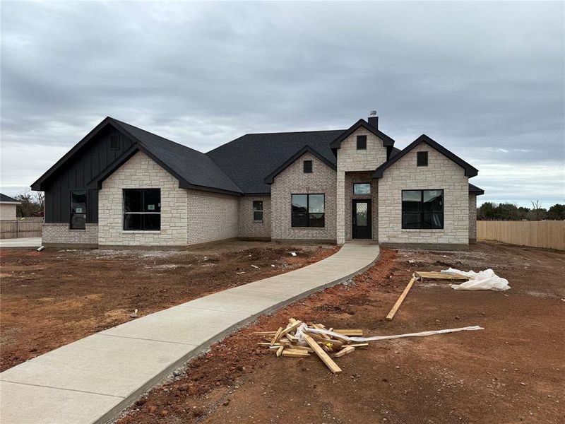 In-progress construction of a new home in , Abilene, TX (Image 3).