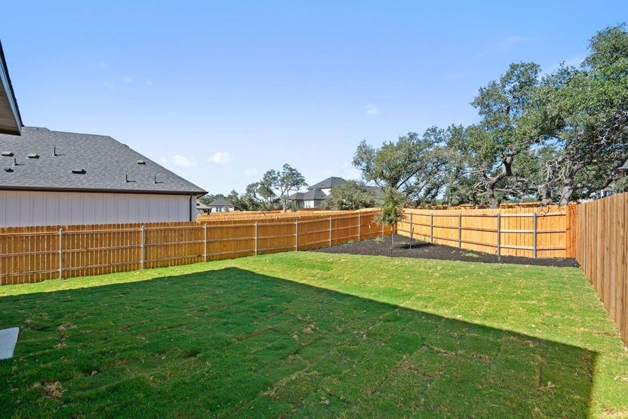Exterior details and patio area of a home in Terrace Collection at Heritage, Dripping Springs (Image 3). Exterior details and patio area of a home in Terrace Collection at Heritage, Dripping Springs (Image 3).