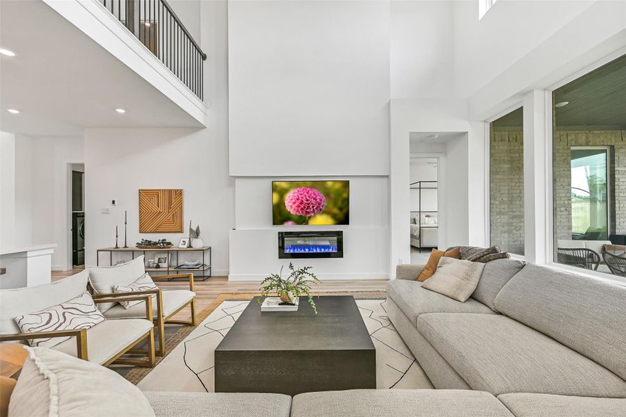 Furnished interior view inside a new home in Avalon at Friendswood 60s, Friendswood (Image 32). Furnished interior view inside a new home in Avalon at Friendswood 60s, Friendswood (Image 32).