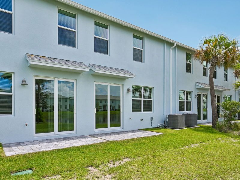 Exterior details and patio area of a home in Tidewater, Fort Pierce (Image 4). Exterior details and patio area of a home in Tidewater, Fort Pierce (Image 4).