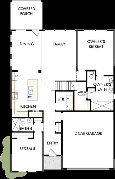 2D floor plan layout of this home in Confluence – Select Reserve Series, Marion, TX (Image 2). 2D floor plan layout of this home in Confluence – Select Reserve Series, Marion, TX (Image 2).