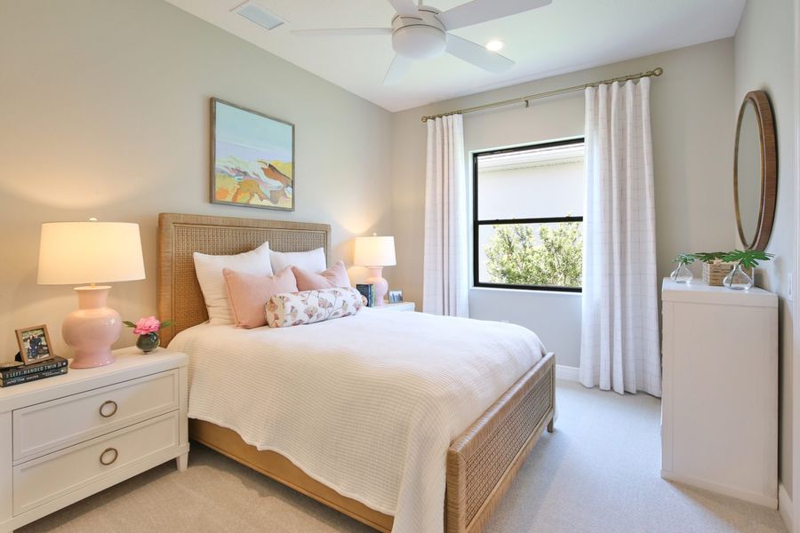 Furnished interior view inside a new home in Boca Royale Golf & Country Club at Wellen Park, Englewood (Image 20).