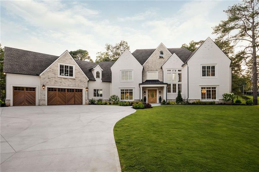 Front exterior of a new home in , Canton, GA, highlighting curb appeal (Image 28).