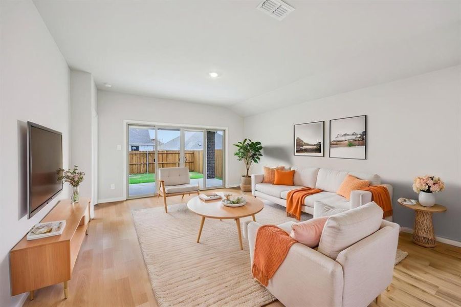 Photo is not of the actual home, but is an inspirational photo of builder’s model home and may depict options, furnishings, and/or decorator features that are not included.