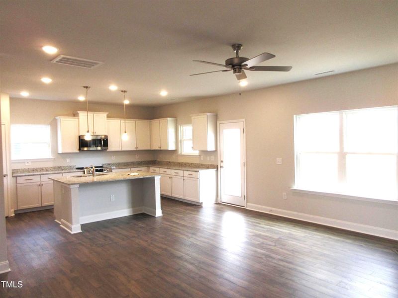 Living room and Kitchen