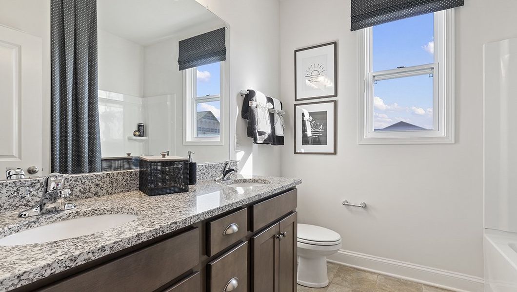 Representative furnished interior of a home built from the ROBINSON by D.R. Horton in Cottonwood Ridge, Piedmont (Image 24).