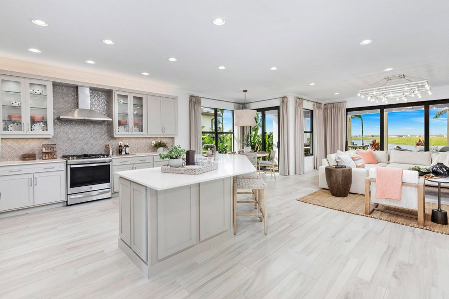 Representative furnished interior of a home built from the Bimini by GL Homes in Valencia Parc at Riverland, Port St. Lucie (Image 9).