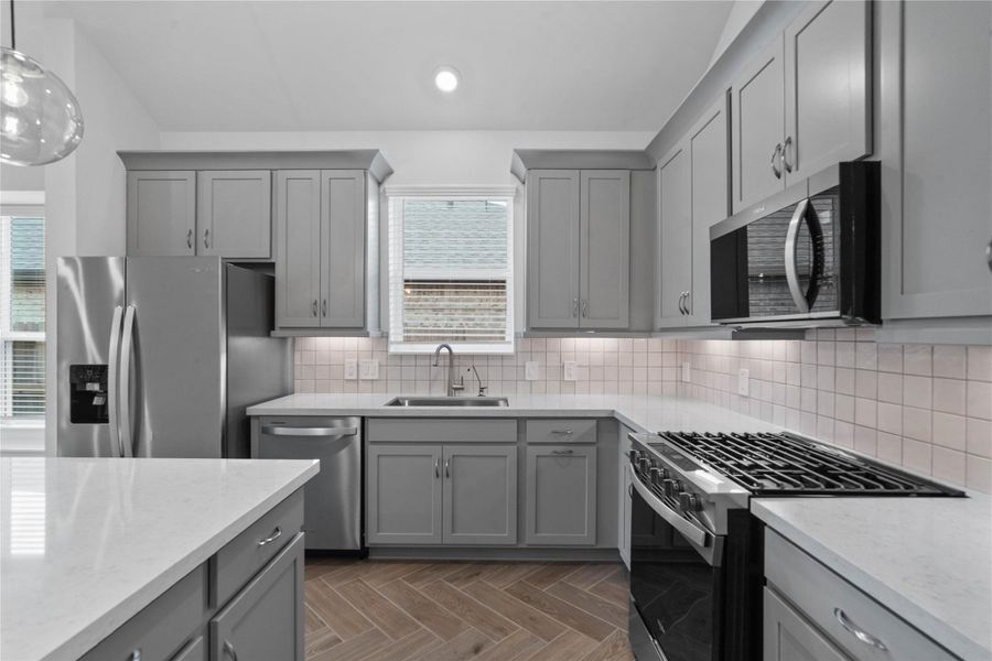 Furnished interior view inside a new home in Sorella, Tomball (Image 9).