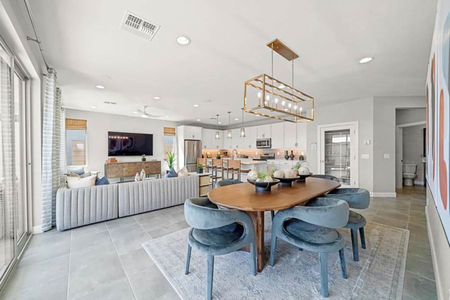 Furnished interior view inside a new home in Meridian, Queen Creek (Image 15).