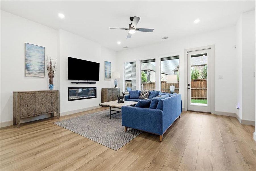 Furnished interior view inside a new home in Estates at Stacy Crossing, McKinney (Image 32).