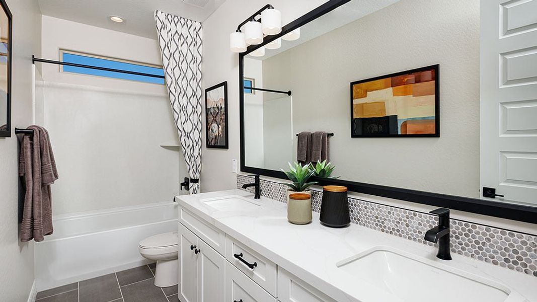 Furnished interior view inside a new home in Ladera Trails, Queen Creek (Image 12).