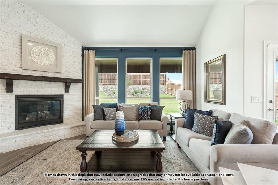Furnished interior view inside a new home in Mockingbird Hills, Joshua (Image 3).