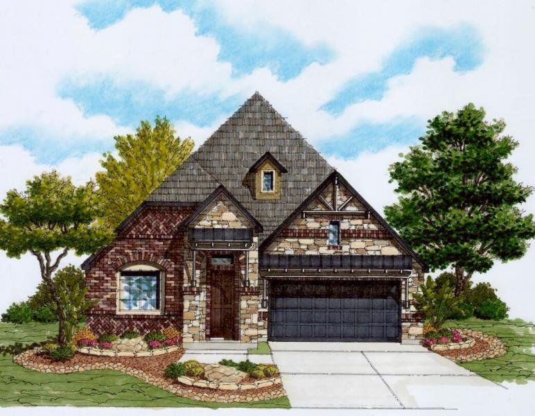Representative rendering of the exterior for the 3218 by Texas Homes (Image 7).