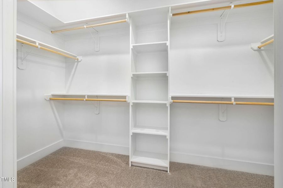 Custom Built closet in primary