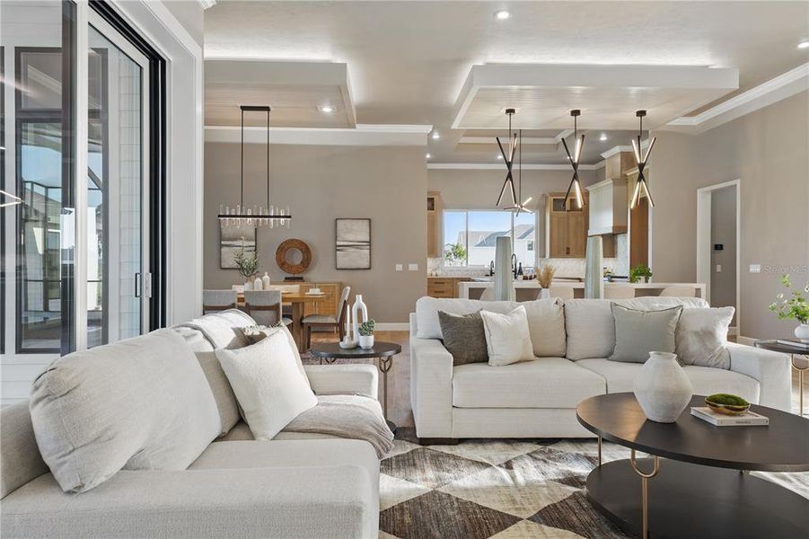 Furnished interior view inside a new home in , Archer (Image 8).