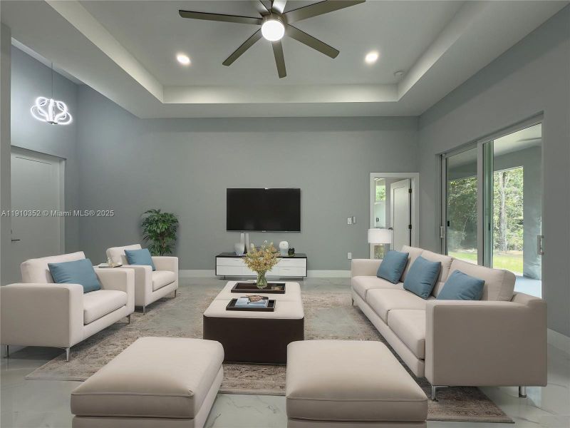 Furnished interior view inside a new home in , Lehigh Acres (Image 12). Furnished interior view inside a new home in , Lehigh Acres (Image 12).