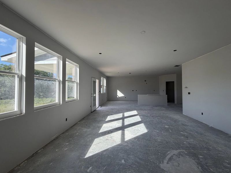 Family Room Construction Progress