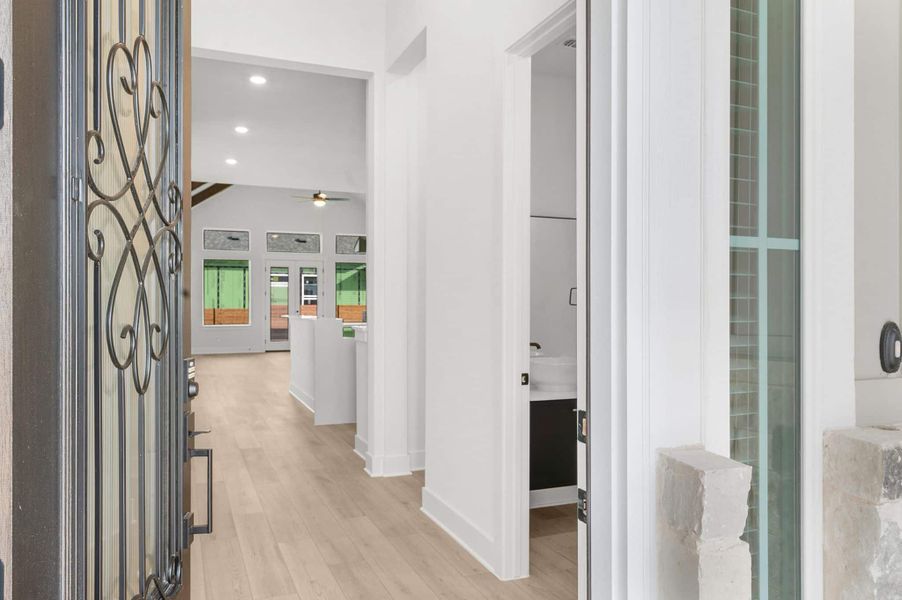 Furnished interior view inside a new home in Broken Oak, Georgetown (Image 5). Furnished interior view inside a new home in Broken Oak, Georgetown (Image 5).