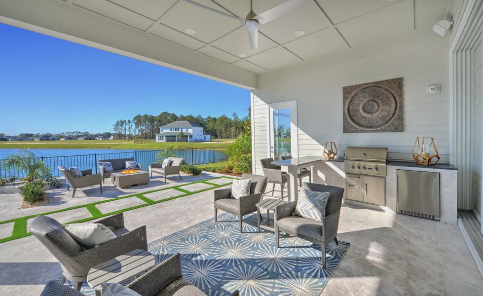 Exterior details and patio area of a home in Tidewater, Jacksonville (Image 19).