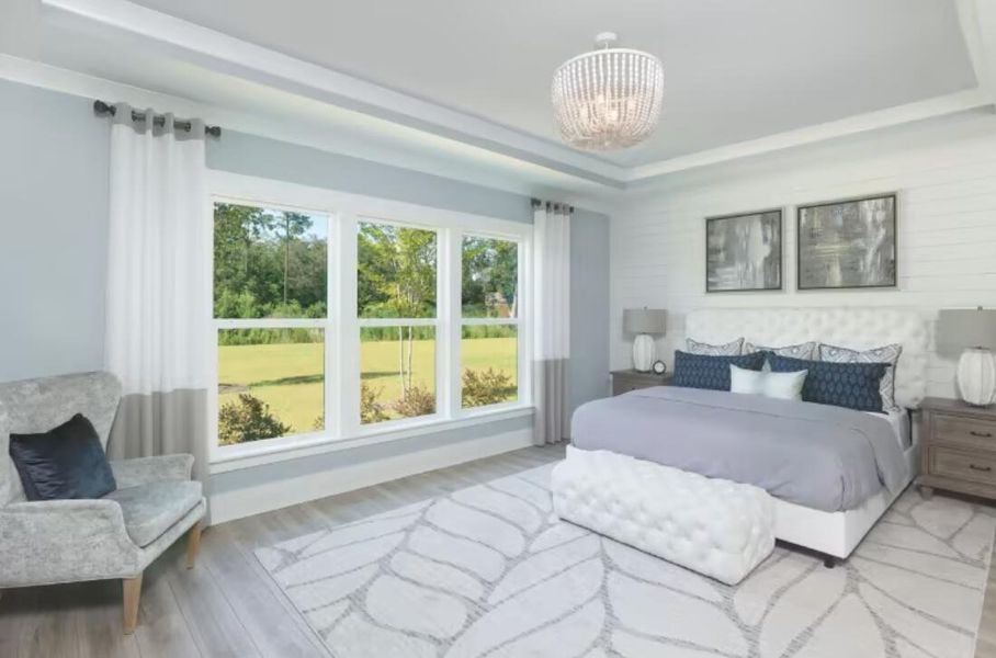 Furnished interior view inside a new home in Sea Island Preserve, Johns Island (Image 10).