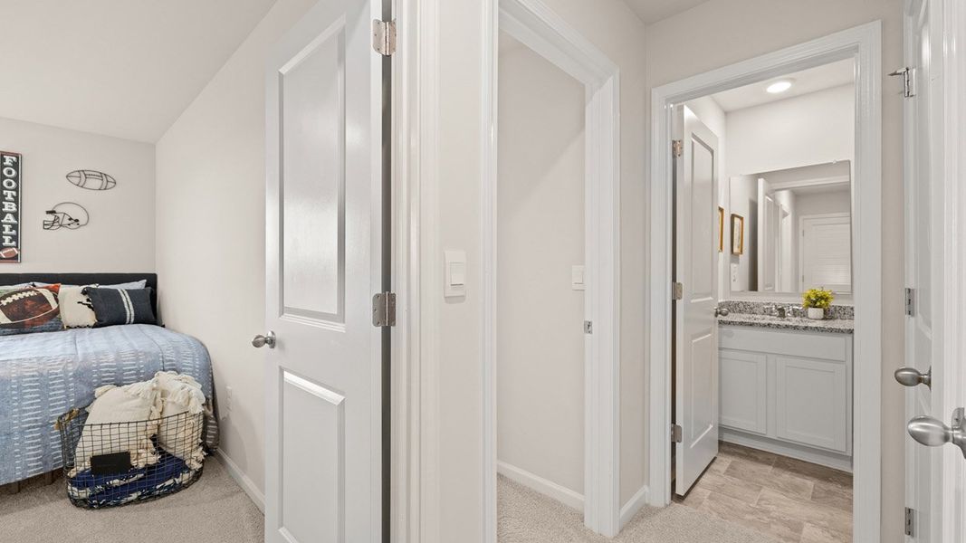 Representative furnished interior of a home built from the Maywood 3 by D.R. Horton in The Abbey at Trolley Run Station, Aiken (Image 24).