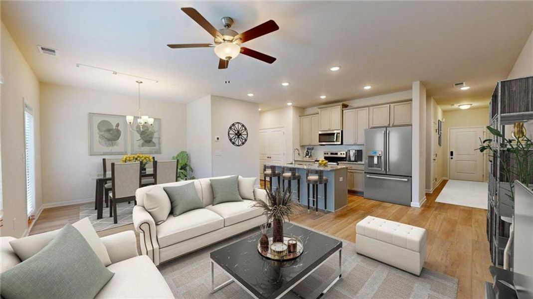 Furnished interior view inside a new home in Sandtown Falls, South Fulton (Image 5).