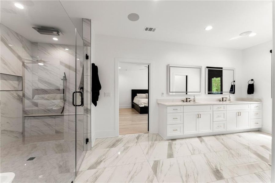 Furnished interior view inside a new home in , Hartwell (Image 37).