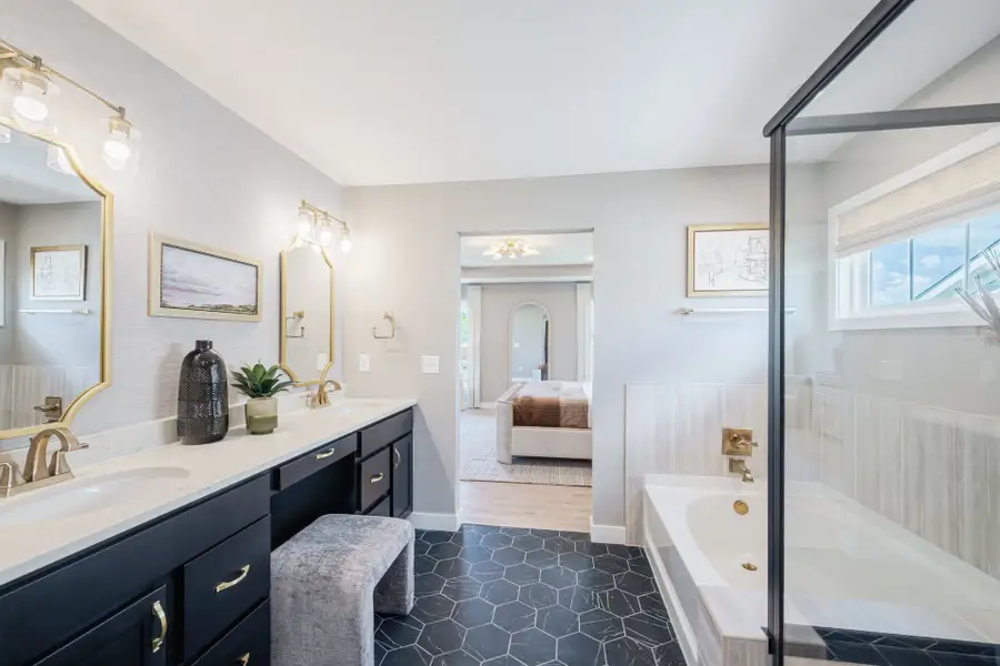 Representative furnished interior of a home built from the Grandin by Fischer Homes in The Dunes at Sandbar, Santa Rosa Beach (Image 41).