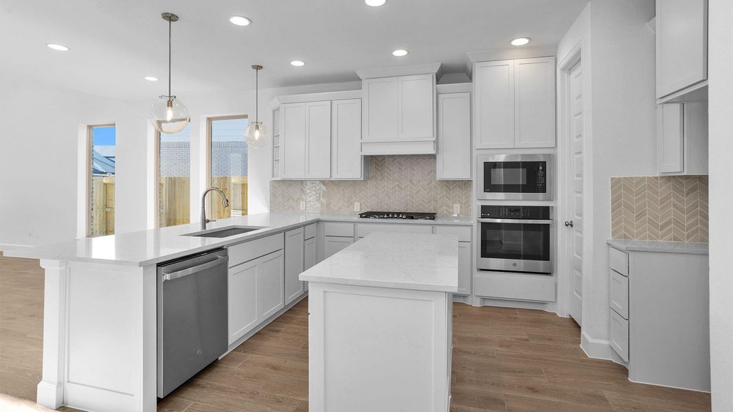 Furnished interior view inside a new home in Cross Creek West, Fulshear (Image 5). Furnished interior view inside a new home in Cross Creek West, Fulshear (Image 5).