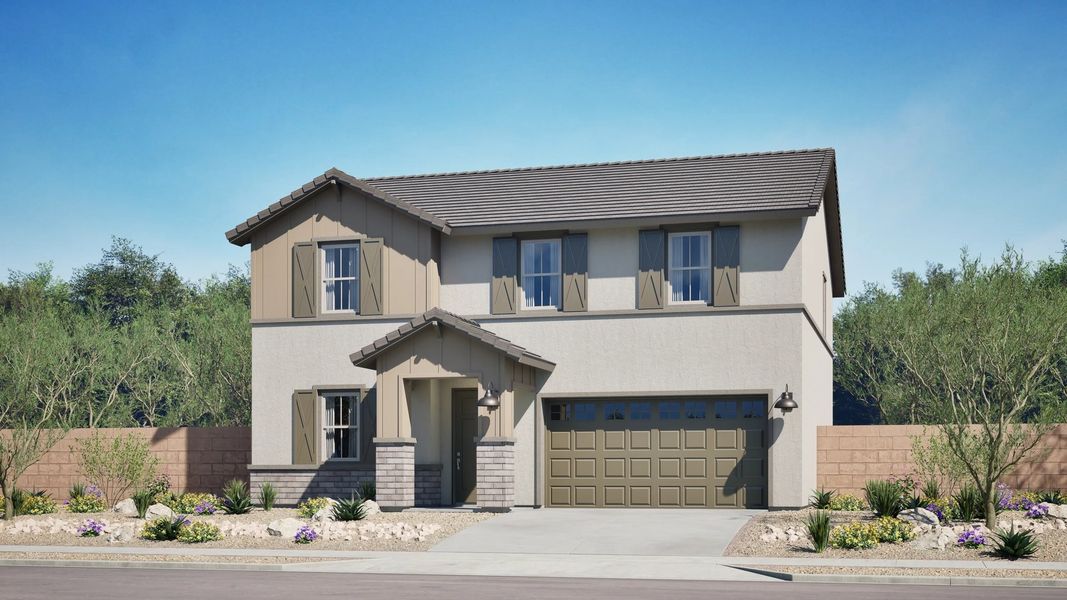 Home exterior render streetview Home exterior render streetview