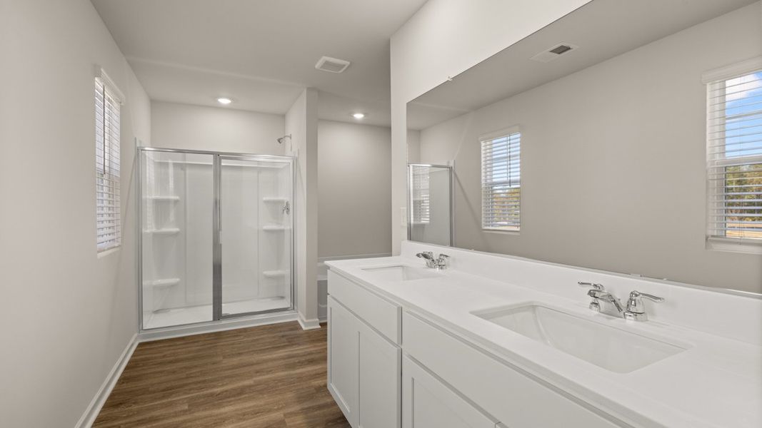 Representative furnished interior of a home built from the Galen by D.R. Horton in Fox Crossing, Griffin (Image 11).
